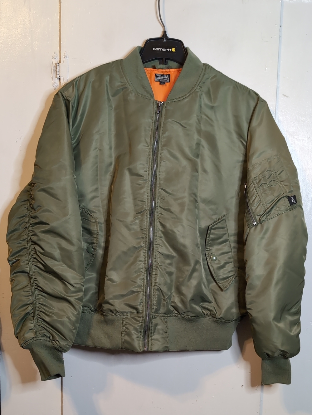 Benny Gold MA-1 Bomber Jacket mens large